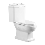 Унитаз-компакт Azario Loretti AZ-239 с крышкой-сиденьем микролифт, белый