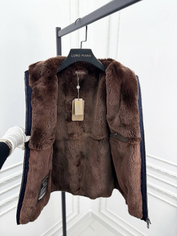 Кашемировый жилет Loro Piana с мехом