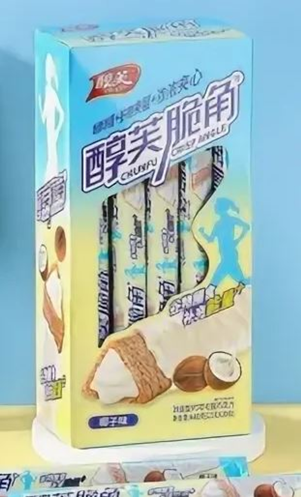 Фитнес батончик ChunFu Crisp Angle, с кокосовой начинкой 22гр.