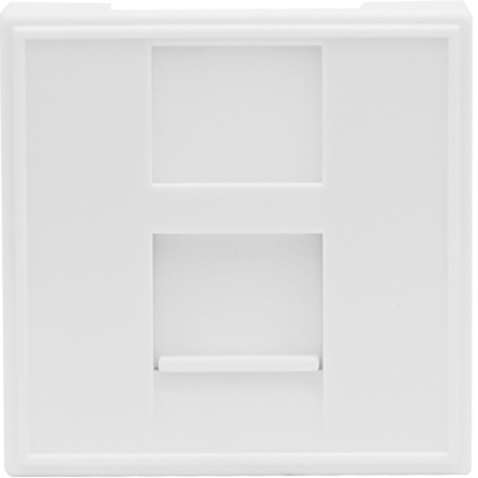 Розетка DEC RJ45 UTP кат.5e,  2мод.,  бел. (45х45мм),  серия (тип) DEC