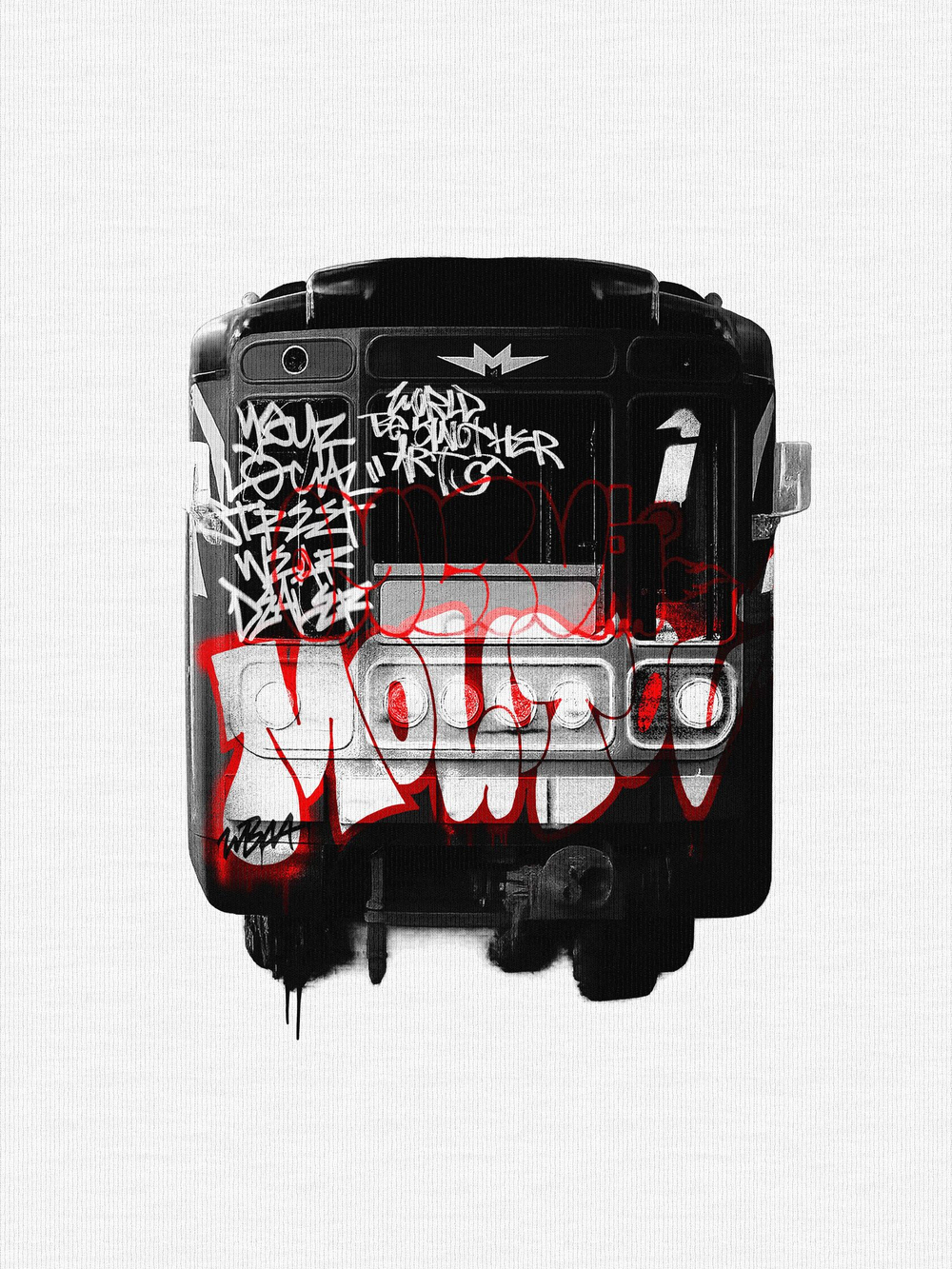 Футболка MLTV Base Train White