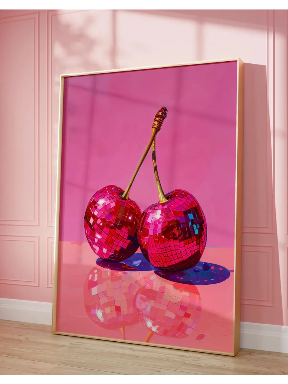 постер 30х40 см интерьерный на стену без рамок Вишня