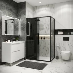 Душевой уголок Grossman Cosmo 120.K33.02.1290.21.10 120x90 стекло тонированное/профиль черный матовый