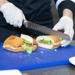 Доска разделочная 300х200х6 мм красная пластик