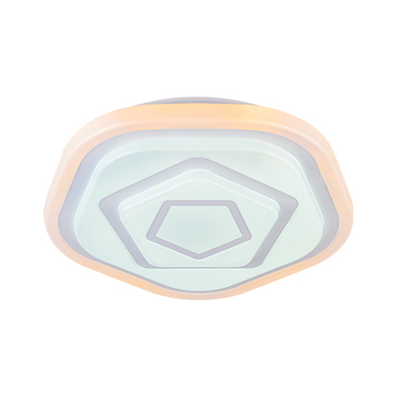 Светодиодный светильник 60Вт, 3200Лм, 3000К-6500К,Ra>80, ИК-пульт, плавная регулировка мощности, изменение цветовой температуры, 50% яркость, ночник, память, металл/акрил, белый/матовый