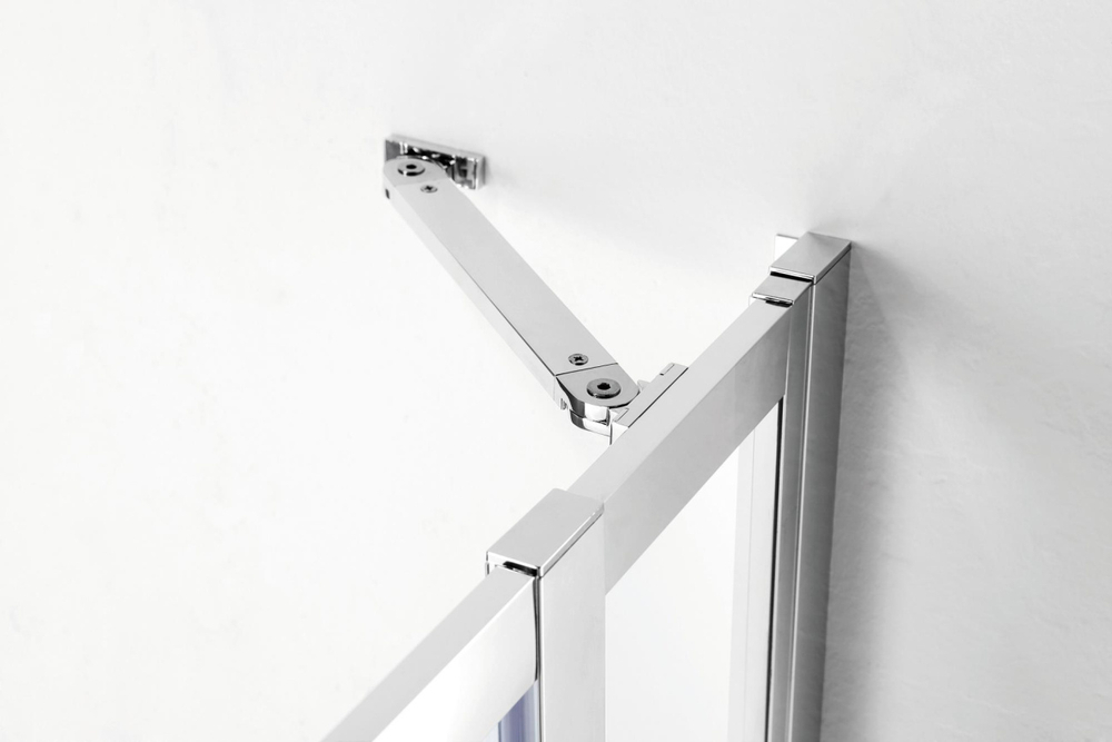 Душевой уголок Cezares MOLVENO-A-22-90+20-P-Cr, 110х110х195, профиль хром, стекло Punto матовое