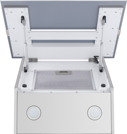 Каминная вытяжка Maunfeld MERSEY 60 Inox Glass white