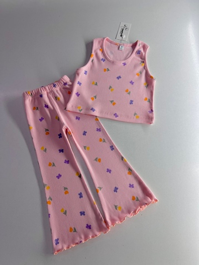 Цветочный персик - двойка для девочек 2 400 тг./шт. (оптом - цена за 5 размеров)