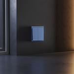 Клавиши для выключателя/переключателя двухклавишного с подсветкой, S70 (деним)