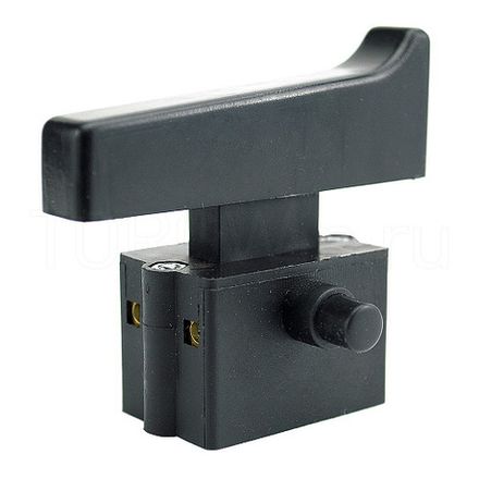 Выключатель для УШМ клавиша Гусь короткий с тонким фиксатором KG0179