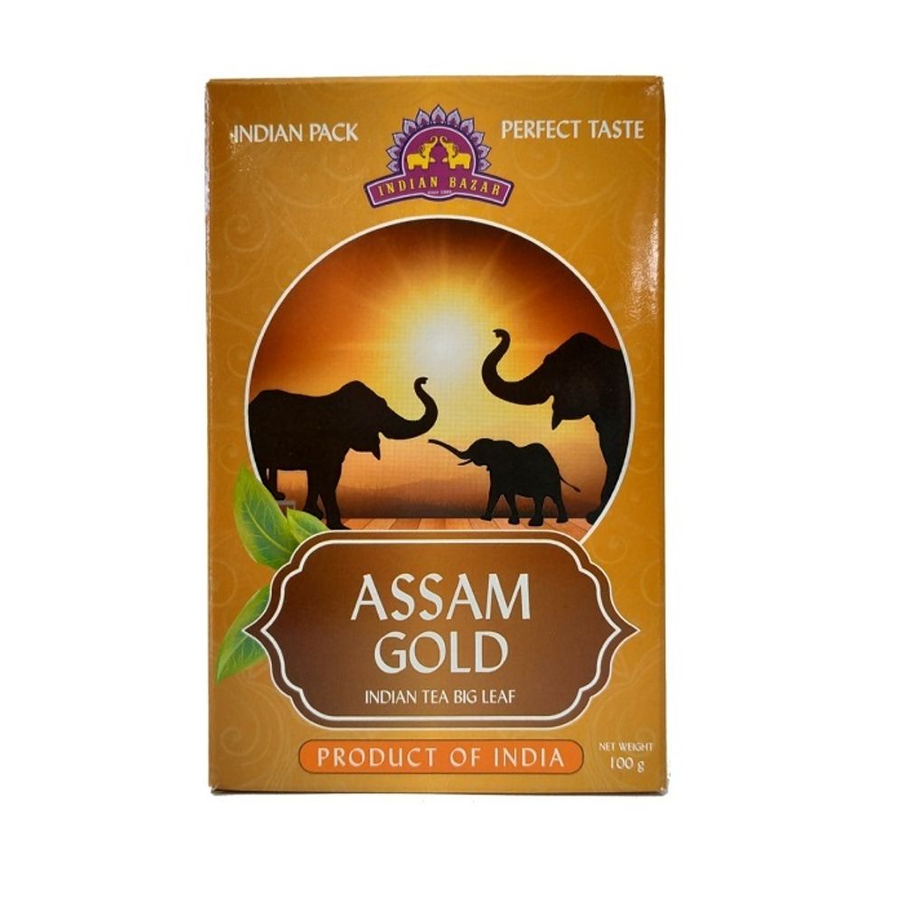 Чай черный Indian Bazar Assam Gold Ассам Голд (в коробочке) 100 г