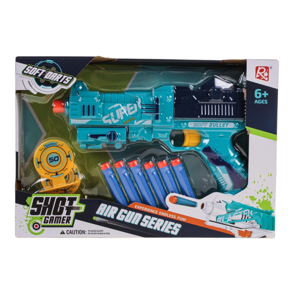 Пистолет с мягк.пулями, коробка JL-762