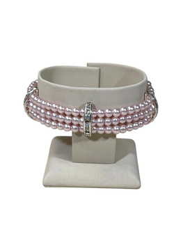 Браслет жемчужный с фианитами