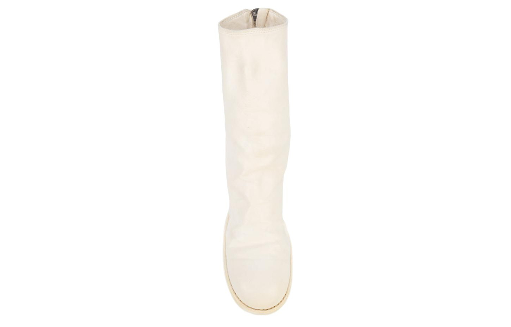 GUIDI 788Z Horse Leather Ankle Boots Women"s White