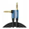 Ugreen AV112 (60179) 3.5mm (m) - 3.5mm (m) Angled Cable Black 1m