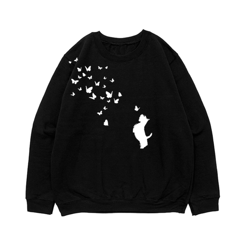 Свитшот "Скотч терьер и бабочки"