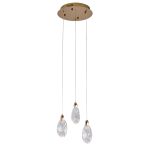 Подвесной светильник OD2439-3 gold/clear