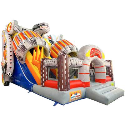 Коммерческий надувной батут «Робот» 8x6x6.5 м