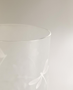 Zara Home стакан из стекла, цвет белый, 9.8 см