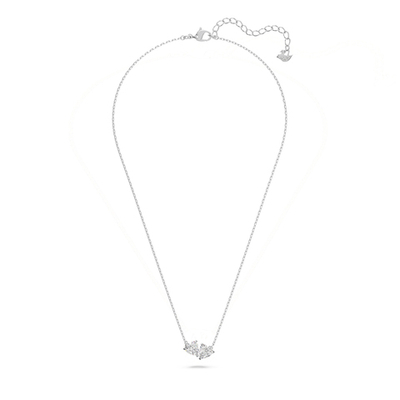 MESMERA:NECKLACE HEART CZWH/RHS
