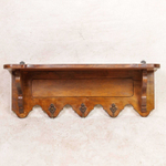 Настенная вешалка с латунными крючками в Классическом стиле