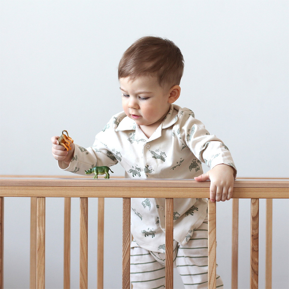 Детская кроватка Фабрика Облаков Onlybaby Scandi маятник продольный latte