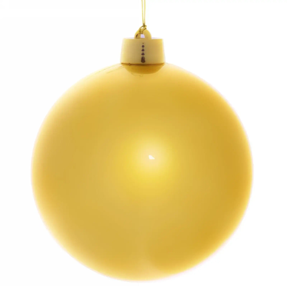 Новогодний шар 30 см «Глянец», золото