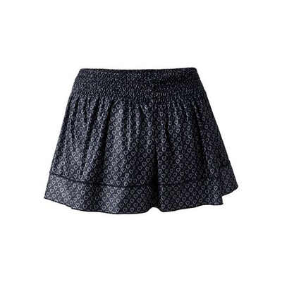 Женская теннисная юбка Lucky in Love Full Of Love Smocked Skirt Women - Dark Blue, White