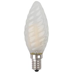 Лампочка светодиодная ЭРА F-LED BTW-7W-840-E14 frost Е14 / E14 7Вт филамент свеча витая матовая нейтральный белый свет