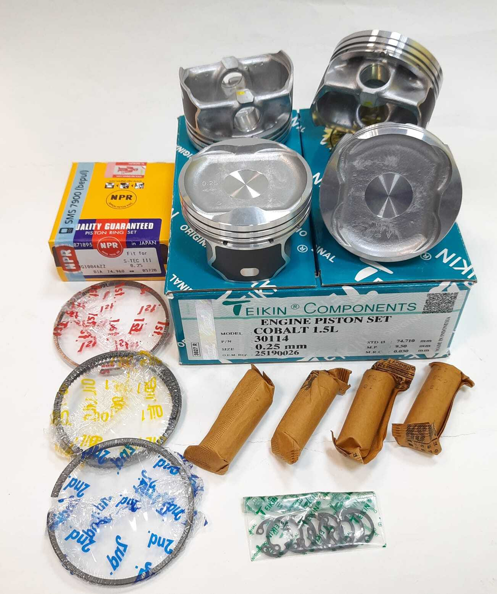 Поршни Teikin с кольцами NPR +0.25 B15D2 COBALT/ GENTRA