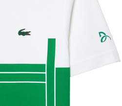 Мужская теннисная футболка Lacoste Tennis x Novak Djokovic - белый