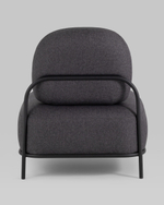 Кресло Стоун рогожка тёмно-серый