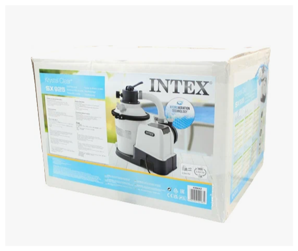 Песочный фильтрующий насос Intex , производительность 2000 л/ч, таймер 26642