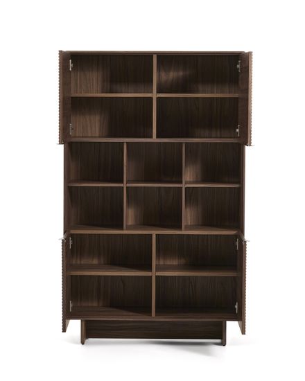 Высокий 4-дверный буфет Norlen из орехового шпона