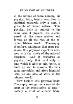The Education Of Children. From The Standpoint Of Theosophy | Rudolf Steiner