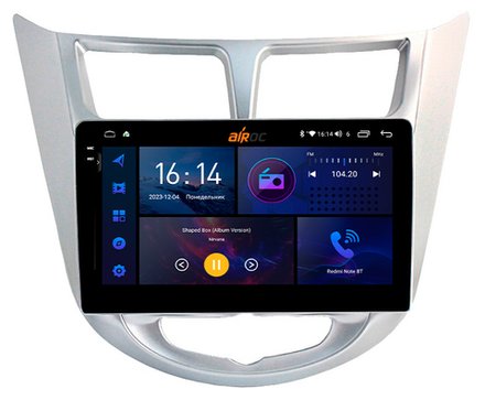 Магнитола для Hyundai Solaris 2010-2016 - AIROC 2K RI-2003 Android 12, QLed+2K, ТОП процессор, 8/128Гб, CarPlay, SIM-слот