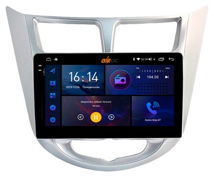 Магнитола для Hyundai Solaris 2010-2016 - AIROC 2K RI-2003 Android 12, QLed+2K, ТОП процессор, 8/128Гб, CarPlay, SIM-слот