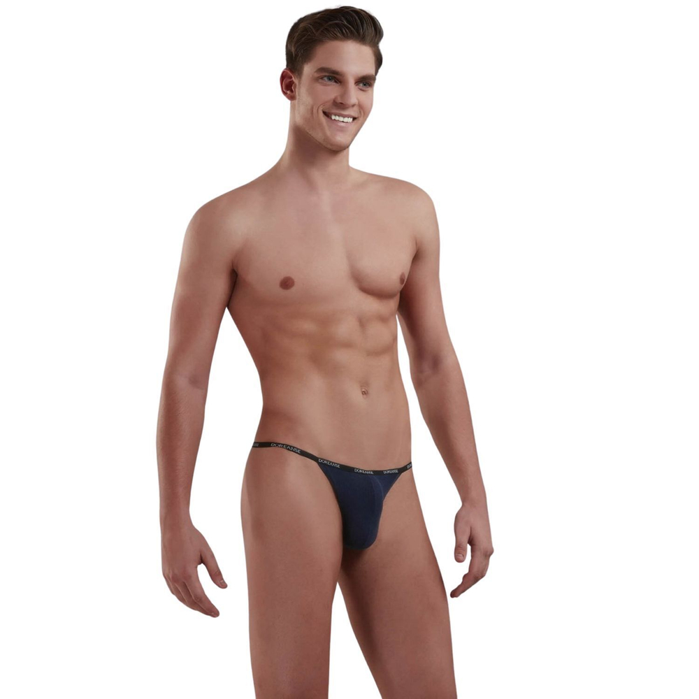 Трусики-стринги из микромодала в рубчик Doreanse Ribbed Modal (Размер: L) (Цвет: черный)