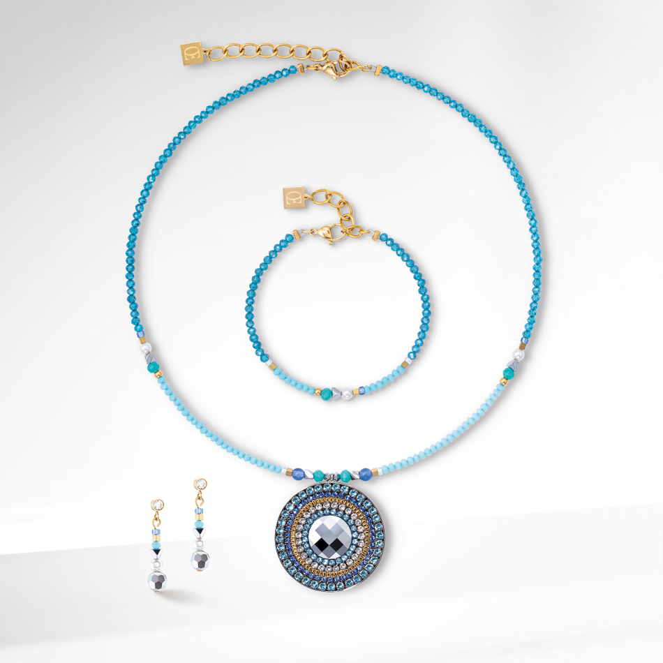 Колье Coeur de Lion Turquoise 2035/10-0600