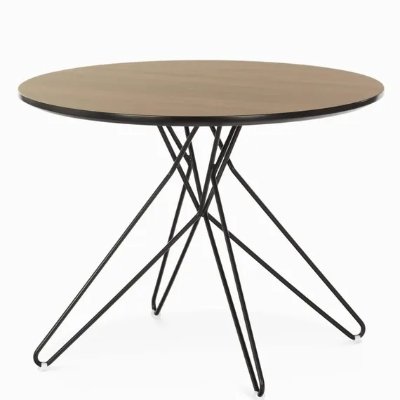 Кофейный стол Bug Ø60х45 см, шпон ореха