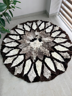 Ковер шкура натуральная овчина меховой