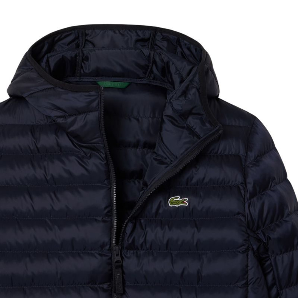 Мужская теннисная куртка Lacoste Water-Repellent Quilted Puffed - navy blue