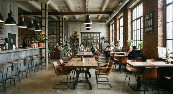 Мебель лофт для бизнеса: как выбрать и заказать под кафе, барбершоп, салон и офис