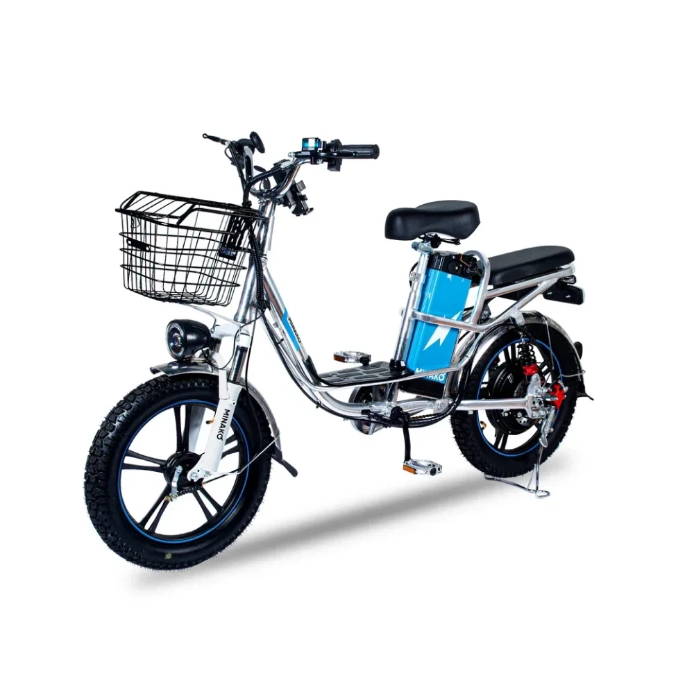 Электровелосипед Minako V8 ECO 12Ah (черн,сер)
