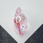 Бусина ракушка, акрил, нежно - розовый, морская раковина, р-р 38×21мм