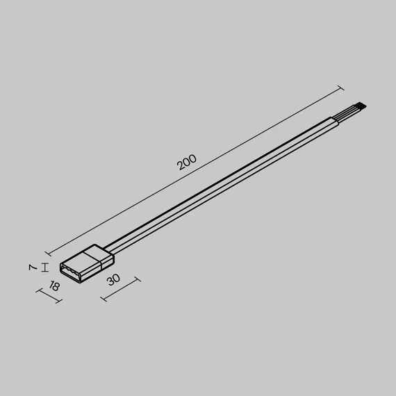 Провод питания для токоведущей ленты Exility IP Outdoor o-tr002-hsp