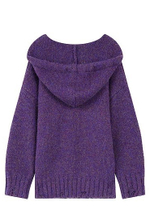 Свободный пуловер с капюшоном