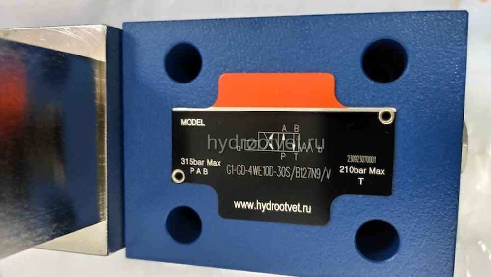 G1-GD-4WE10D-30S/B127N9/V - Гидрораспределитель во взрывобезопасном группа I исполнении золотниковый Ду 10 с электроуправлением G24, схема D (574A), возврат - пружинный