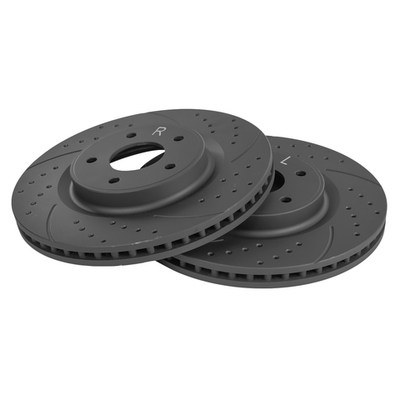 Диск тормозной передний перфорированный PRO-Line с покрытием (компл.2 шт) NISSAN Pathfinder R52 2014 GANZ GIJ10138S