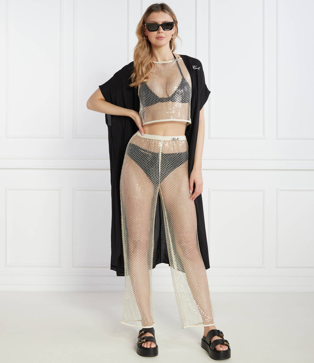 Брюки Karl Lagerfeld - кремовый(240W2276)